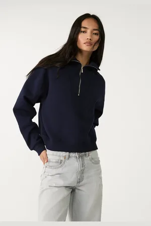 Stradivarius Sudadera cuello subido cremallera 30