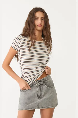 Stradivarius D62 Falda pantalón denim 32