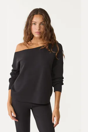 Stradivarius Sudadera hombro descubierto tacto suave 28
