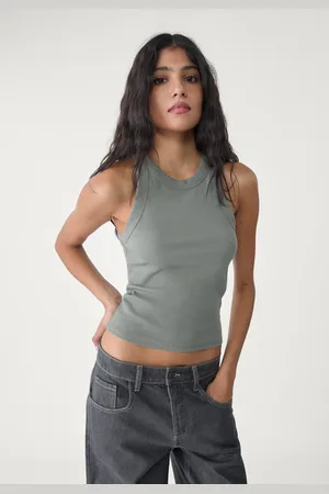 Stradivarius Camiseta tirantes canalé 30
