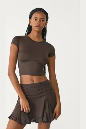 Stradivarius Falda mini fruncido 28