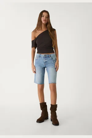 Stradivarius Bermuda denim ciclista 32