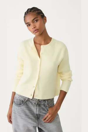 Stradivarius Chaqueta punto rib botones 26