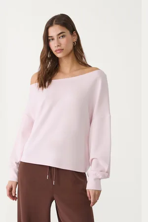 Stradivarius Sudadera hombro descubierto tacto suave 30