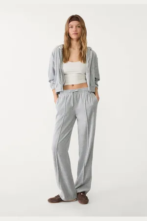Stradivarius Pantalón jogger terciopelo 28