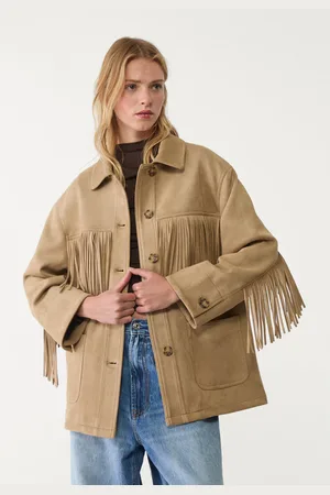 Stradivarius Cazadora flecos efecto ante 24