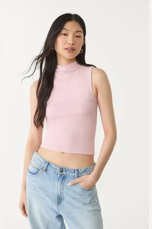 Stradivarius Camiseta básica ajustada cuello perkins 32