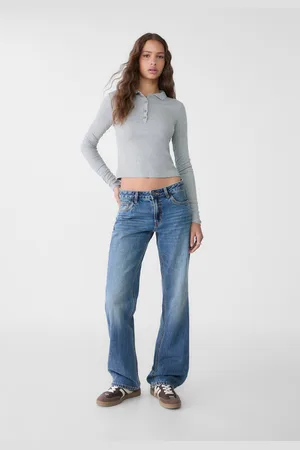 Stradivarius Jeans straight low waist 30
