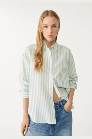 Stradivarius Camisa con lino 24