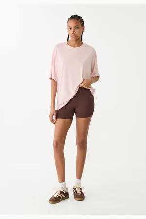 Stradivarius Camiseta oversize tacto suave 28
