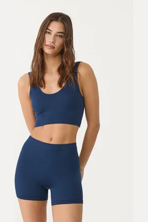 Stradivarius Top corto básico seamless 32