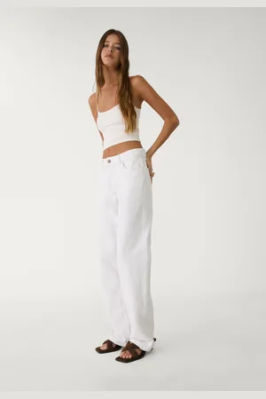 Stradivarius Pantalón straight low waist 30