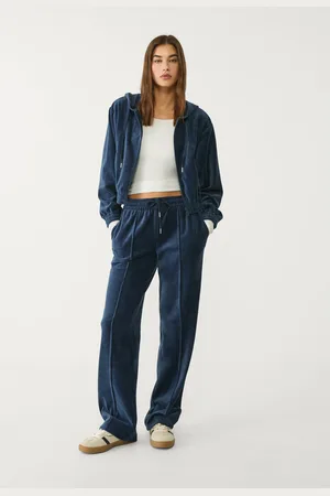 Stradivarius Pantalón jogger terciopelo 30