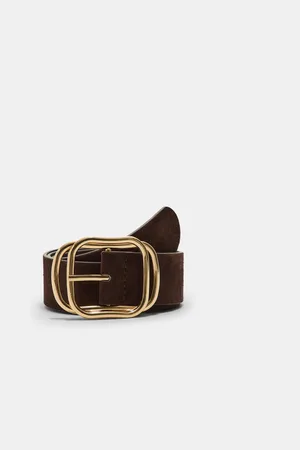 Stradivarius Cinturón hebilla superpuesta 90