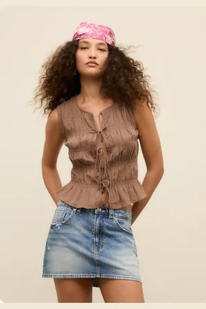 Stradivarius D62 Falda pantalón denim 24