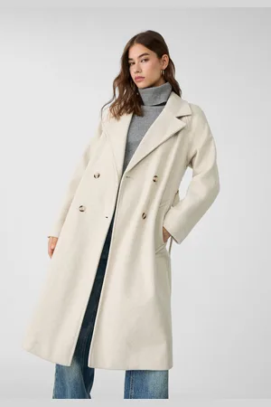 Stradivarius Abrigo trench tacto suave 30
