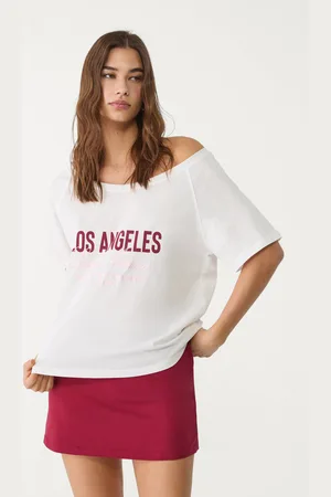 Stradivarius Camiseta bordada ciudades 24