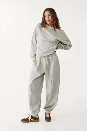Stradivarius Pantalón jogger balloon felpa 30