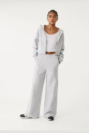 Stradivarius Pantalón wide leg tacto suave 30