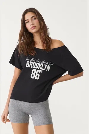 Stradivarius Camiseta bordada ciudades 24