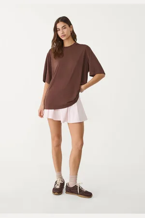 Stradivarius Camiseta oversize tacto suave 24