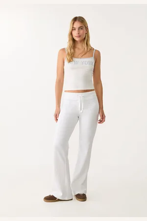 Stradivarius Pantalón jogger flare cordones 32