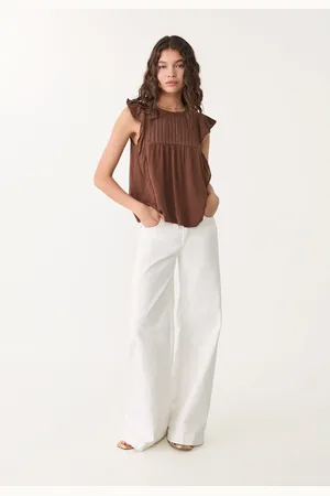 Stradivarius Blusa volante fluida 28