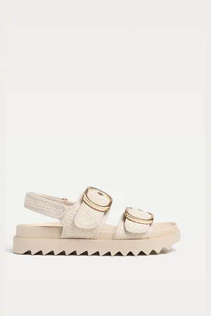 Stradivarius Sandalia plana mujer tejido 23