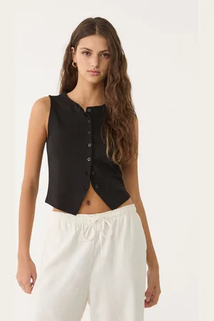 Stradivarius Camiseta básica botones 32