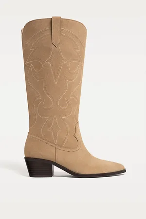 Stradivarius Botas cowboy serraje 24