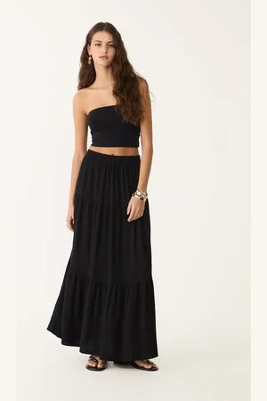 Stradivarius Falda midi boho 28