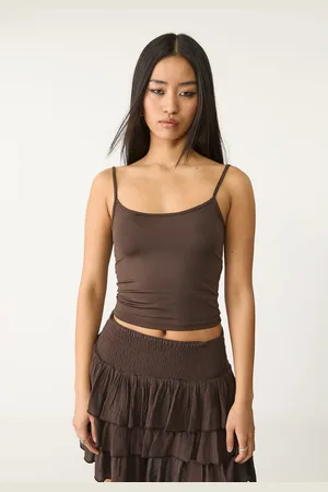 Stradivarius Top tirantes poliamida 32