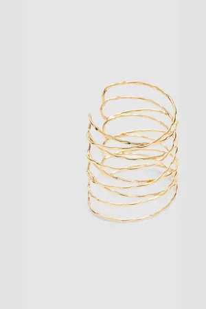 Stradivarius Brazalete rígido circular entrecruzado OS