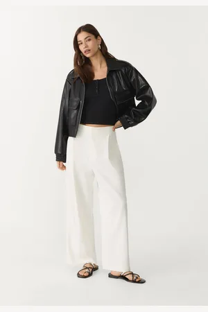 Stradivarius Pantalón culotte vestir pinzas 24