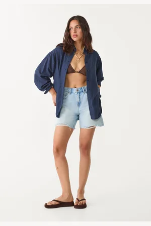 Stradivarius Camisa con lino 26
