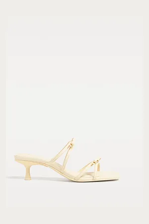 Stradivarius Sandalias de tacón lazo 24½