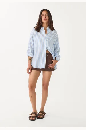 Stradivarius Camisa con lino 28