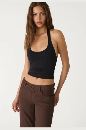 Stradivarius Pantalón straight low waist 28