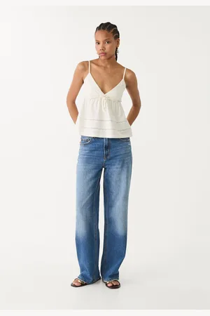 Stradivarius Top tirantes entredós 30