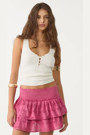 Stradivarius Falda pantalón fluida bordados 30