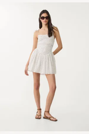 Stradivarius Vestido corto topos 26