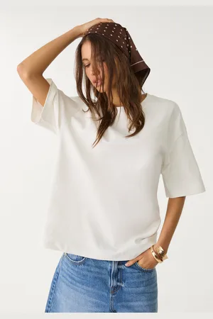 Stradivarius Camiseta básica oversize heavy weight 30