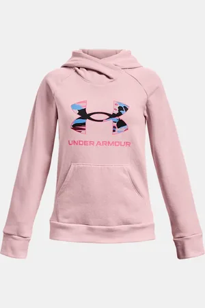 Under Armour Sudadera con capucha UA Rival Fleece Big Logo para niña