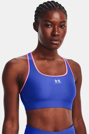Under Armour Bra deportivo HeatGear® de impacto medio sin relleno para mujer