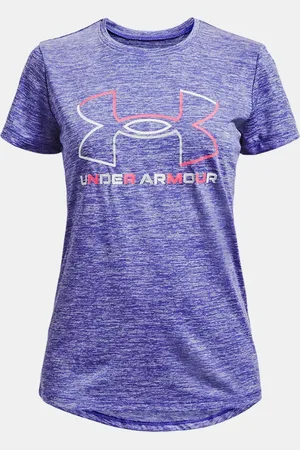 Under Armour Playera de manga corta UA Tech™ Big Logo Twist para niña