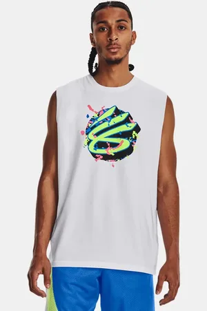 Under Armour Playera sin mangas Curry para hombre