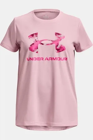 Girls' UA Tech™ Twist Big Logo Short Sleeve