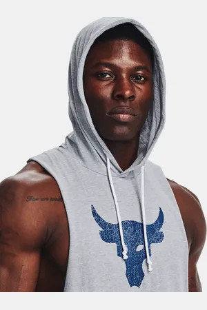 Under Armour Sudadera sin mangas Project Rock BSR Bull para hombre