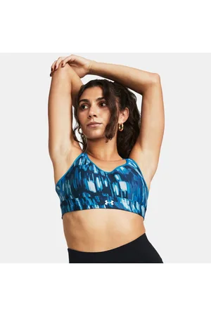 Under Armour Bra deportivo medio UA Continuum Printed para mujer