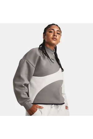 Under Armour Sudadera corta UA Unstoppable Fleece para mujer